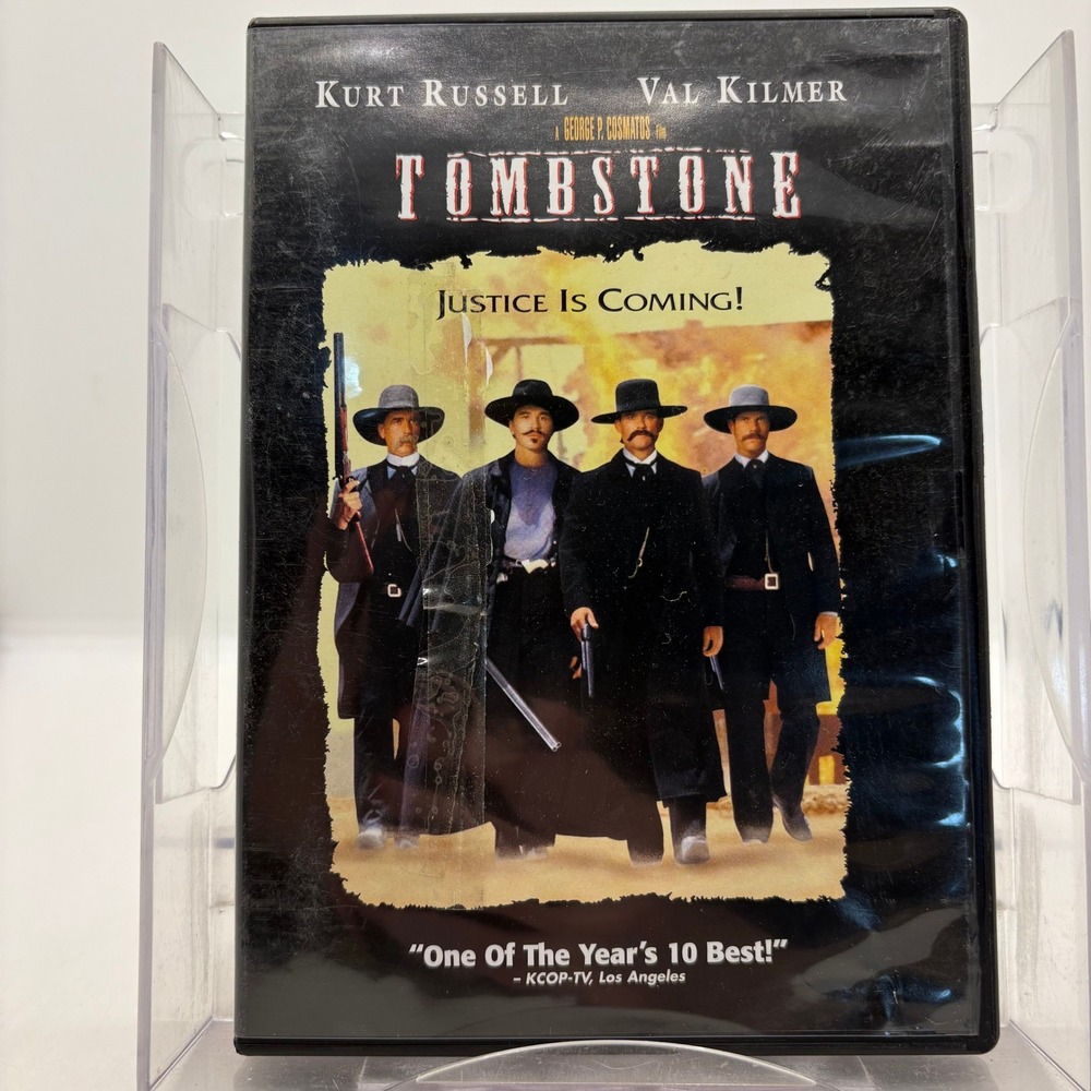 Tombstone DVD Kurt Russell Val Kilmer Western Movie Widescreen 13078